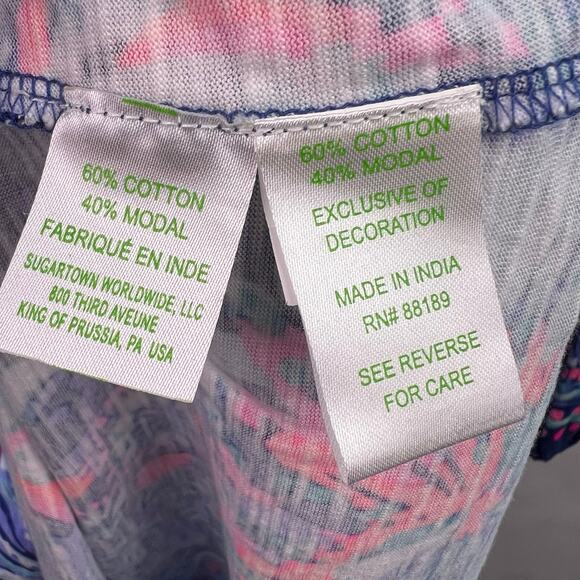 Lilly Pulitzer Joy Tunic Dress, Multicolor Seashell Coastal Print, Cotton Modal - Picture 11 of 16